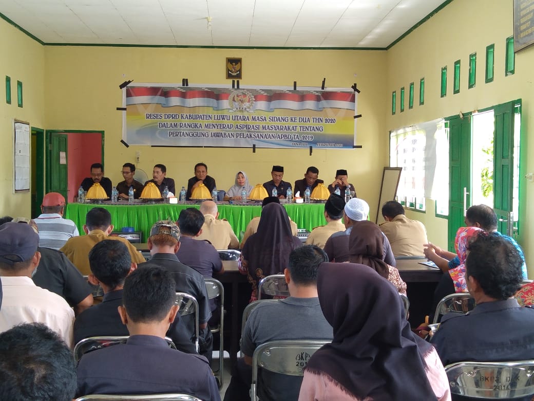 Reses DPRD Kabupaten Luwu Utara Masa Sidang Ke Dua Tahun 2020.